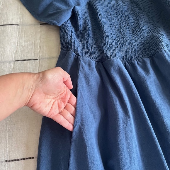 Puff Sleeve Smocked Cottagecore Dress | Size Medium - Picture 9 of 11